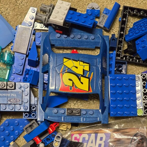 Lego Megablocks and Compatible with Lego Blocks Blue Car Misc Lot + Manual GA157 - Picture 3 of 13